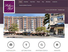Tablet Screenshot of pelhamhall.net